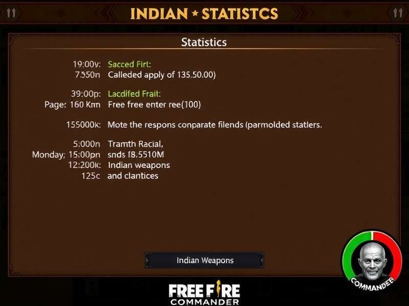 Free Fire Commander Indian Weapons